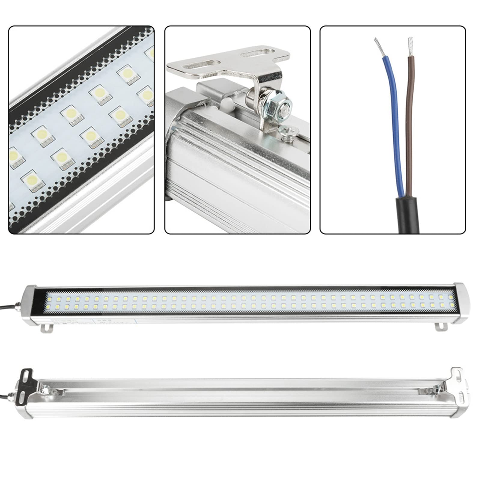Lampada a LED impermeabile per macchina CNC Lampada da lavoro industriale a prova di officina anti-esplosione Tri-prova 24-36V 40W
