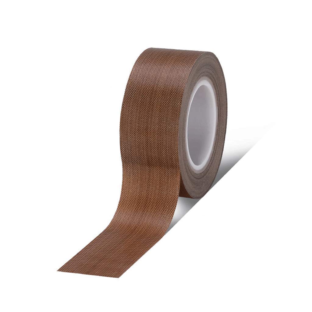 Nastro adesivo in PTFE ad alta temperatura, sigillante per macchina sottovuoto per sigillatura a impulsi manuali, calore fino a 300 ℃ 973, nastro decorativo antiscottatura (0,18,38 mm di larghezza x