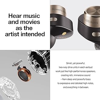 Bowers & Wilkins PI7-CH True Wireless Noise Cancelling In Ear Headphones - Charcoal