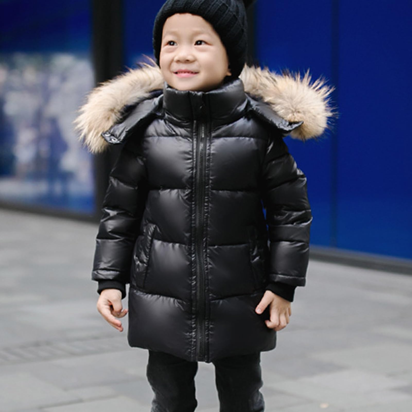 Bambini Cappotto Piumino con Cappuccio Giacca Invernale Ragazza Giacche Cappotti Imbottita Calda