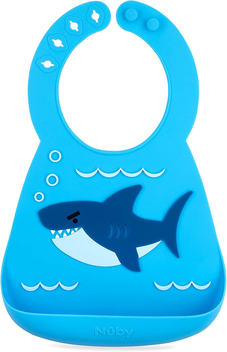 Nuby On The Go Silicone 3D Bib with Scoop to Catch Mess