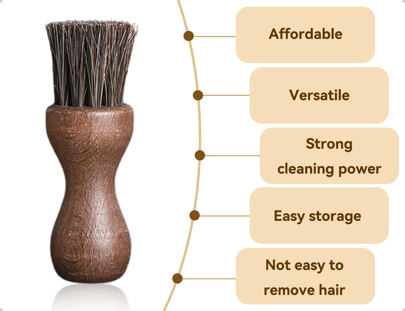 Cepillo para Verduras,Cepillo de Madera para Platos,Cepillo Resistente para Hongos,Ideal para Cocina y baño,para Limpiar Platos,ollas y sartenes en casa,Cocina,baño,Suelo y encimera(Redondo)