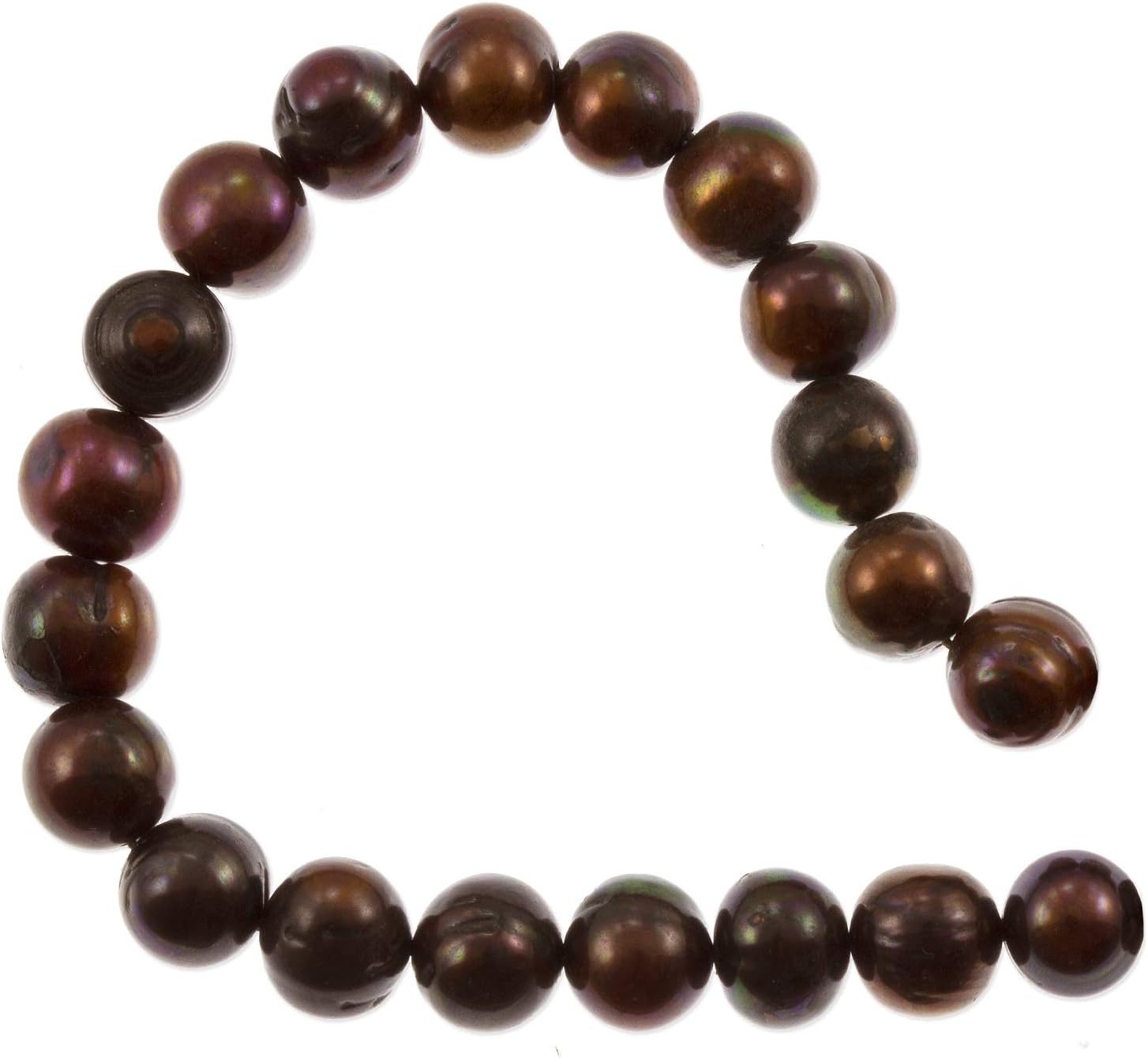 JewelrySupply Freshwater Potato Pearl Antique Dark Copper Mix 8-9mm (16" Strand)