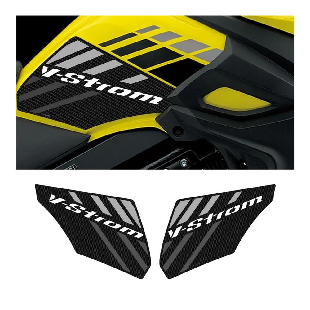 Motocicleta Tanque Protector Pegatinas Almohadilla De Protección Lateral Tanque Motocicleta, Rodillera para para V-Strom 650 DL250 2015-2022, Pegatinas Tipo Combustible