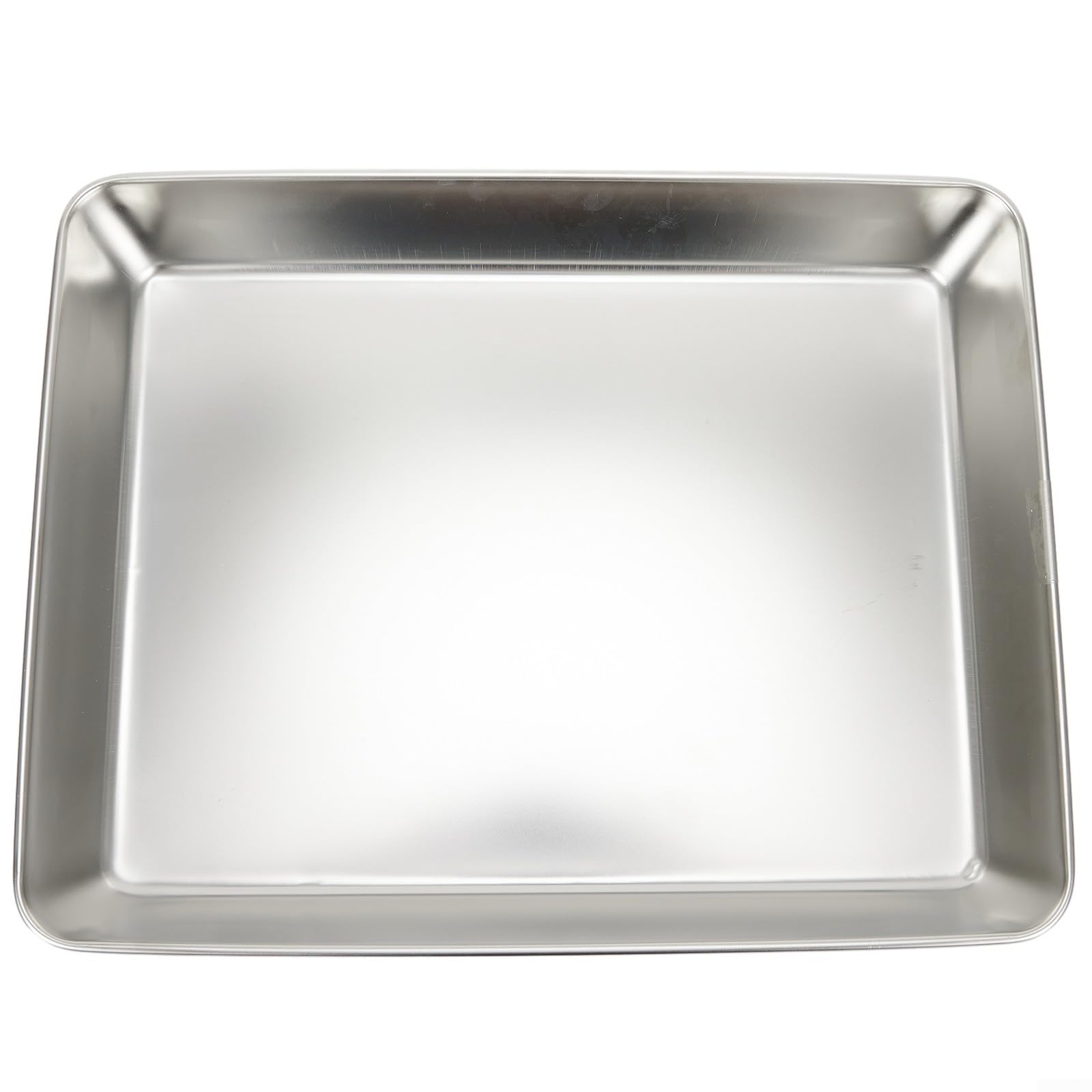 Vassoio rettangolare in acciaio inox resistente per la preparazione e il servizio dei pasti, adatto a qualsiasi ambiente (40 x 35 x 5,5)