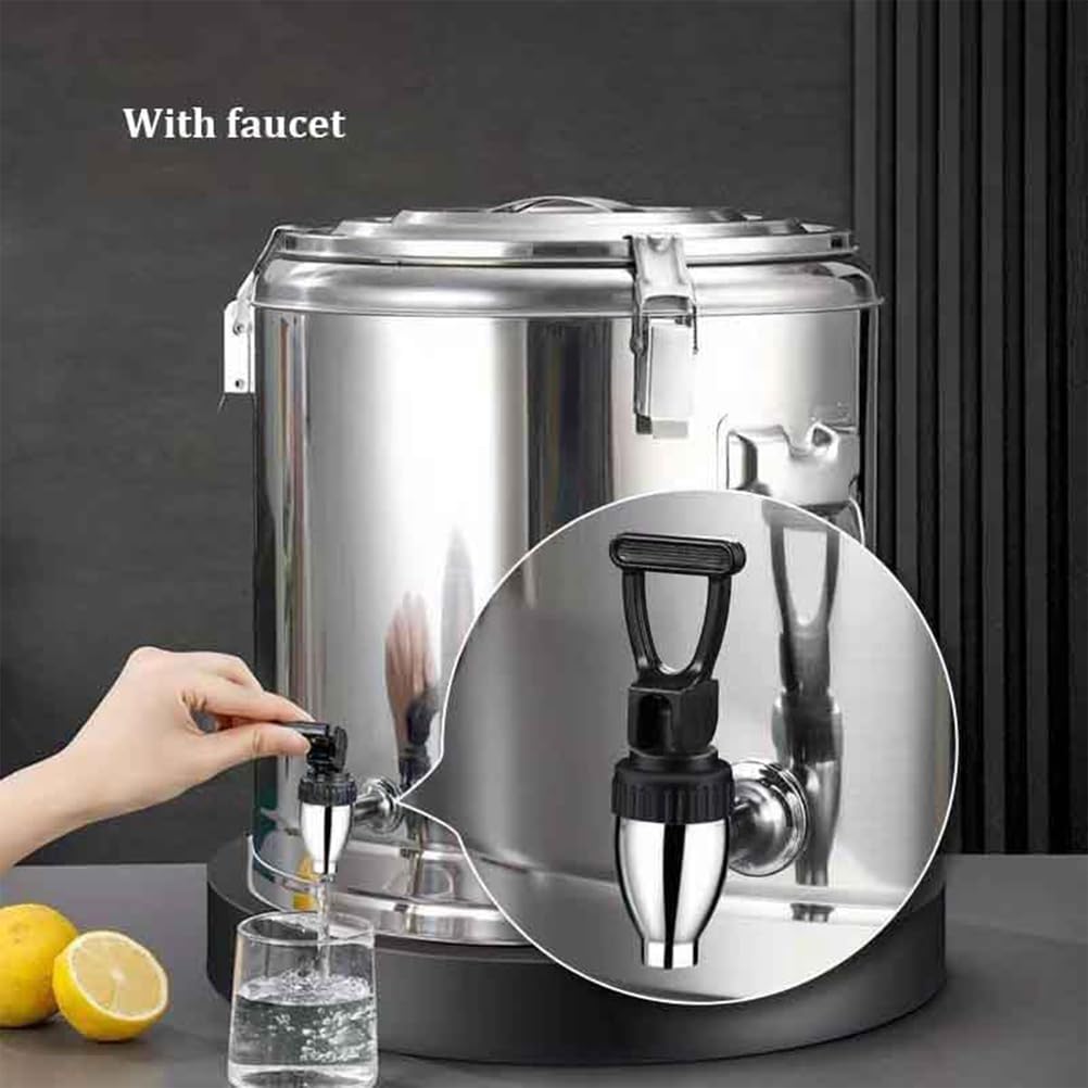 Dispensador de bebidas aislado de 30 L, transportador de bebidas frías y calientes, perfecto para leche, té, sopa, transporte, eventos, fiestas y portátil, ideal para catering