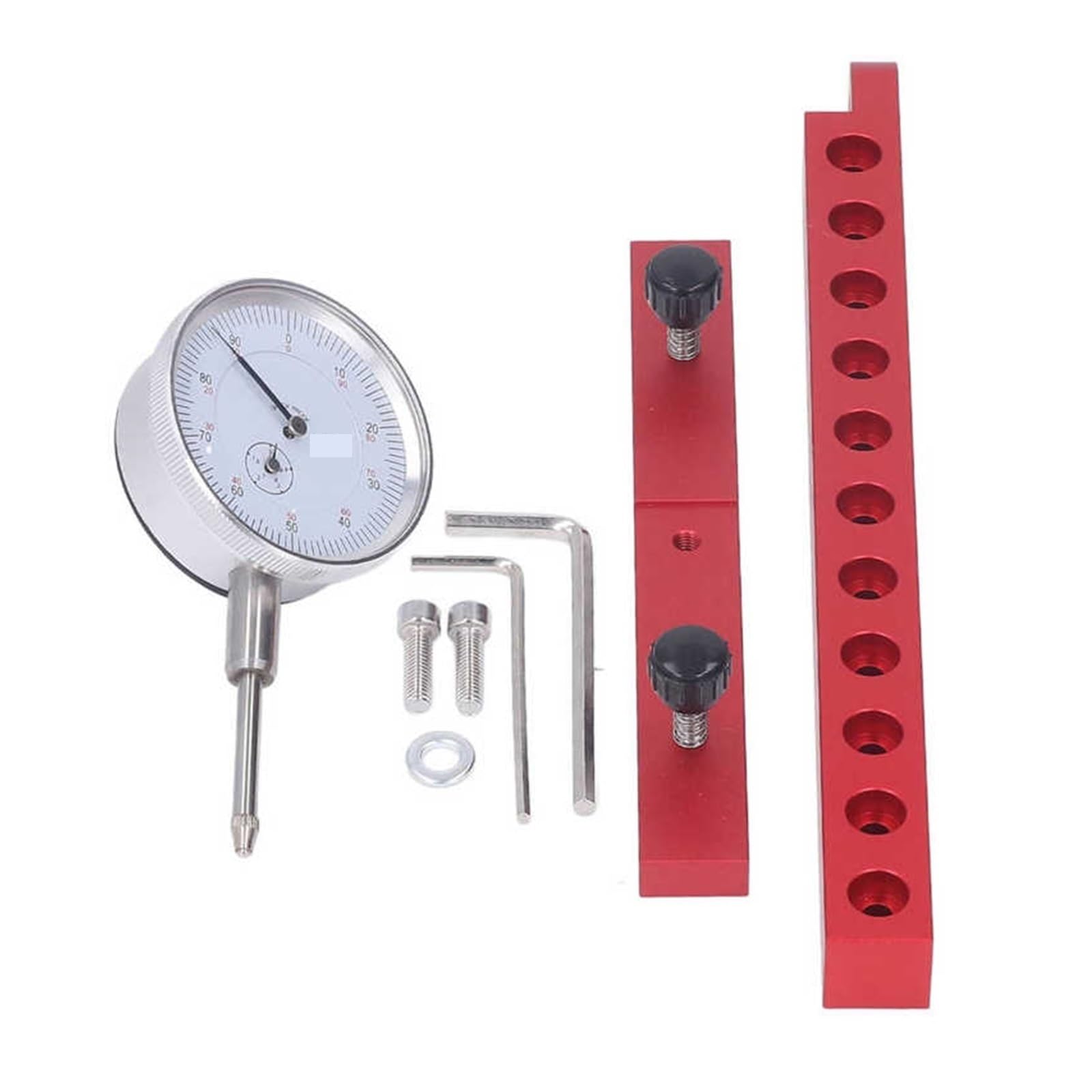 RAHBI Tischkreissägen-Messuhr, Tischkreissägen-Messgerät for Ausrichten und Kalibrieren von Werkstattmaschinen, 0,01 Zoll/0,01 mm Auflösung Leisurely (Color : Long)