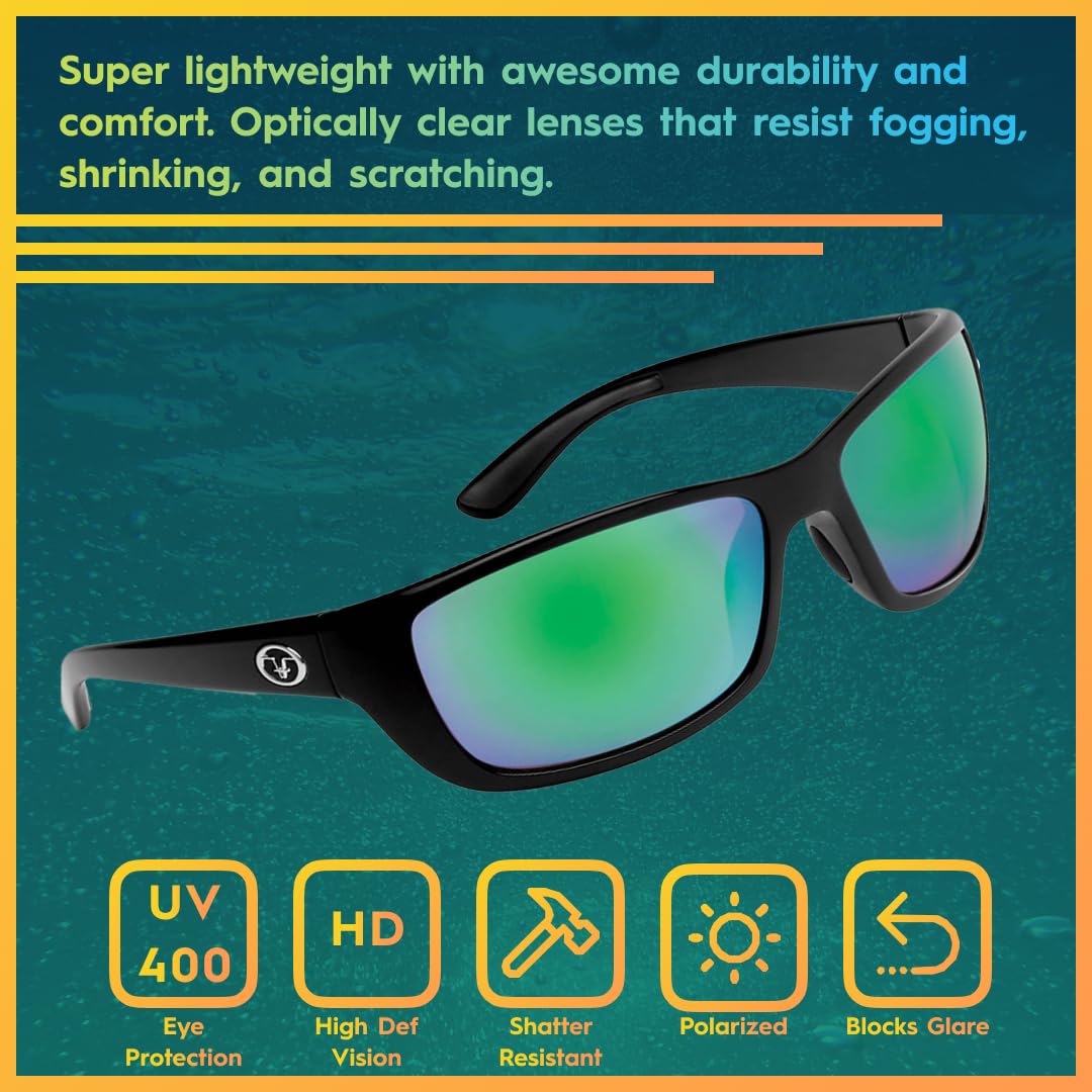 Flying Fisherman Cay Sal Polarisierte Sonnenbrille mit AcuTint UV-Blocker für Angeln und Outdoor-Sportarten