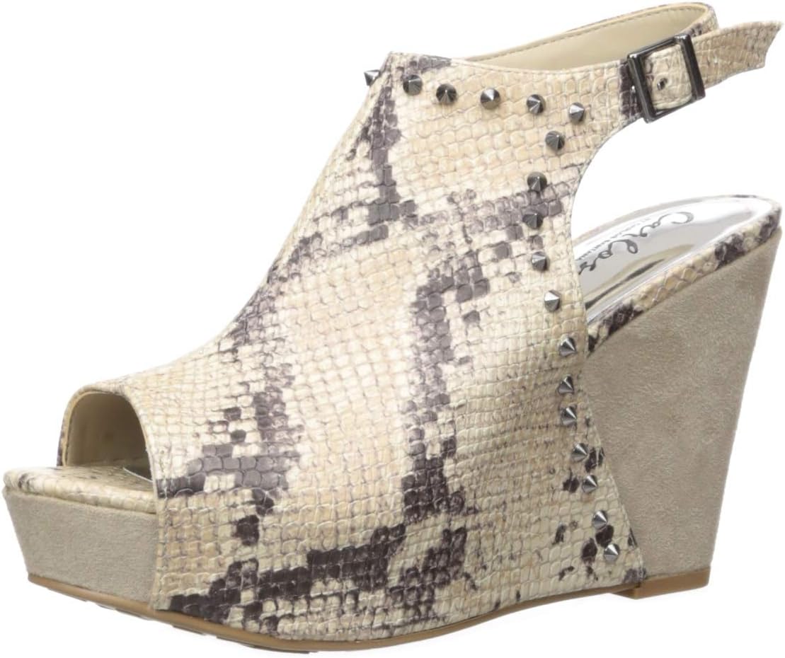 Carlos by Carlos Santana Women's Marcia Wedge Sandal, Natural, 6 M M US