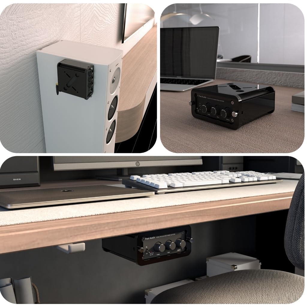 Wegiwuca Antislip Amplifier Mounting Platform Acrylic Amplifier Rack Sound Rack Mount Amplifier Storage Rack Replace for BT20A