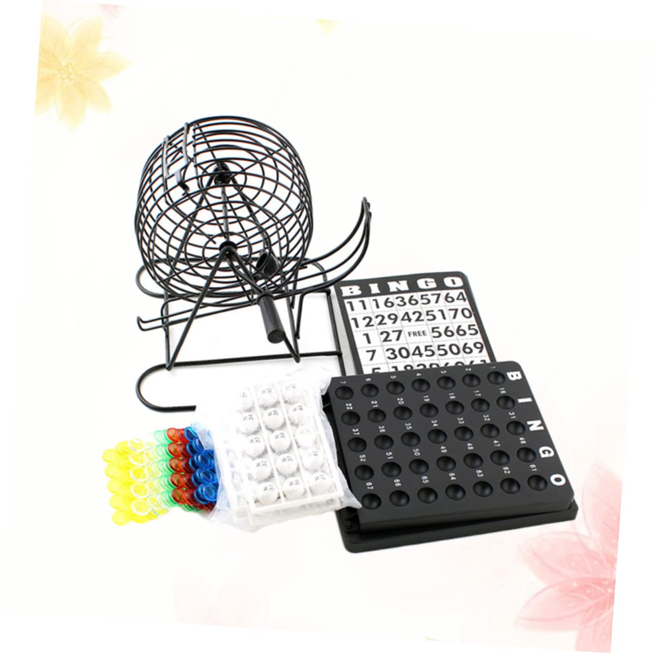 BESTonZON Máquina De Lotería De Bolas Agitador Manual De Lotería para Beber Práctica Bandeja para Bolas