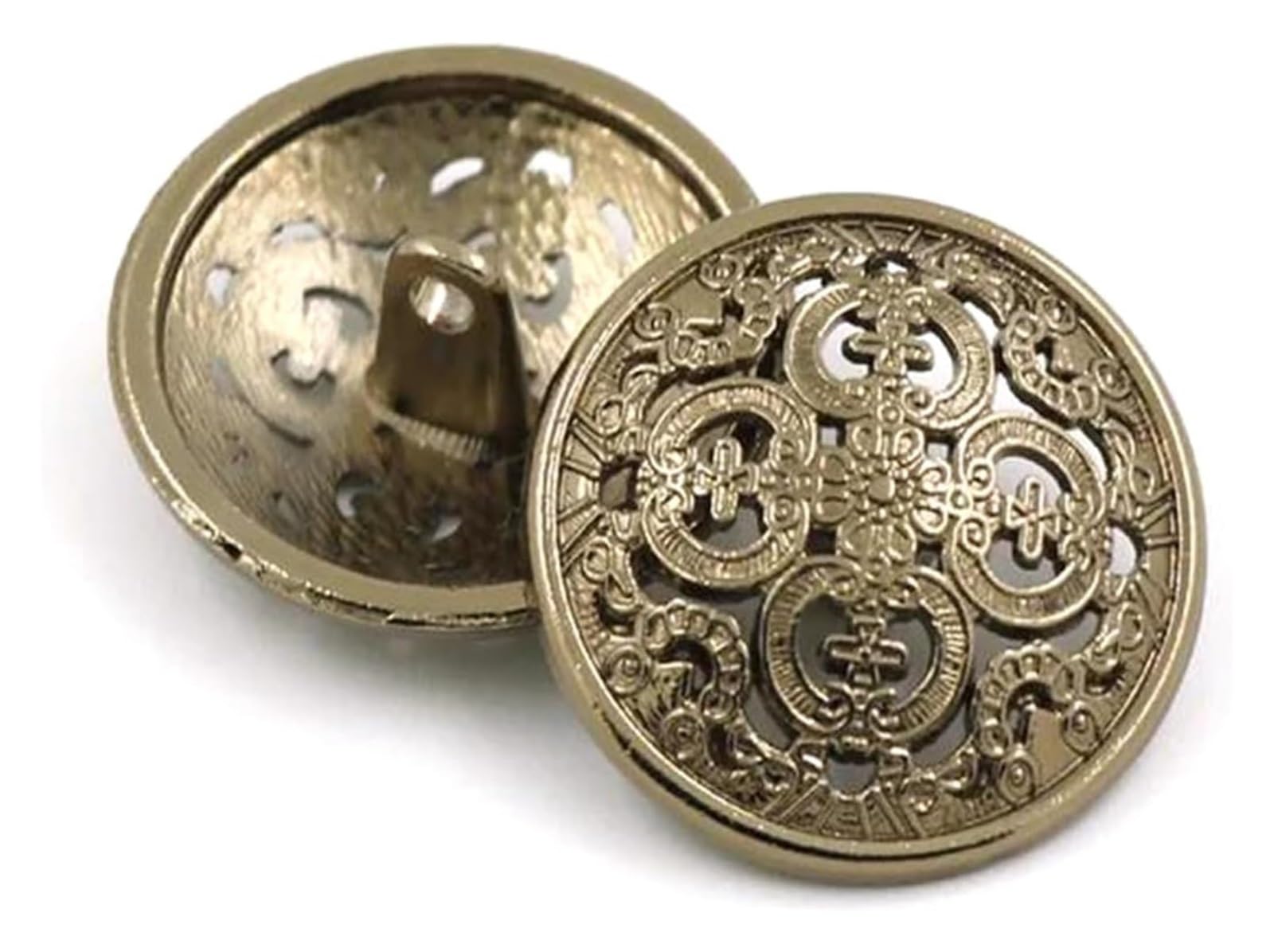 Gemelos de metal de 20mm accesorios de costura bronce para manualidades y ropa