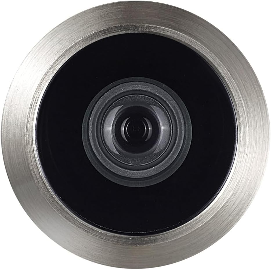 TOGU Mirilla para puerta de latón macizo 220 grados con broca de 16 mm, mirilla de puerta de 0.63 pulgadas con privacidad, compatible con grosor de puerta de 35 mm a 55 mm, acabado níquel cepillado, 100 juegos miniatura 5
