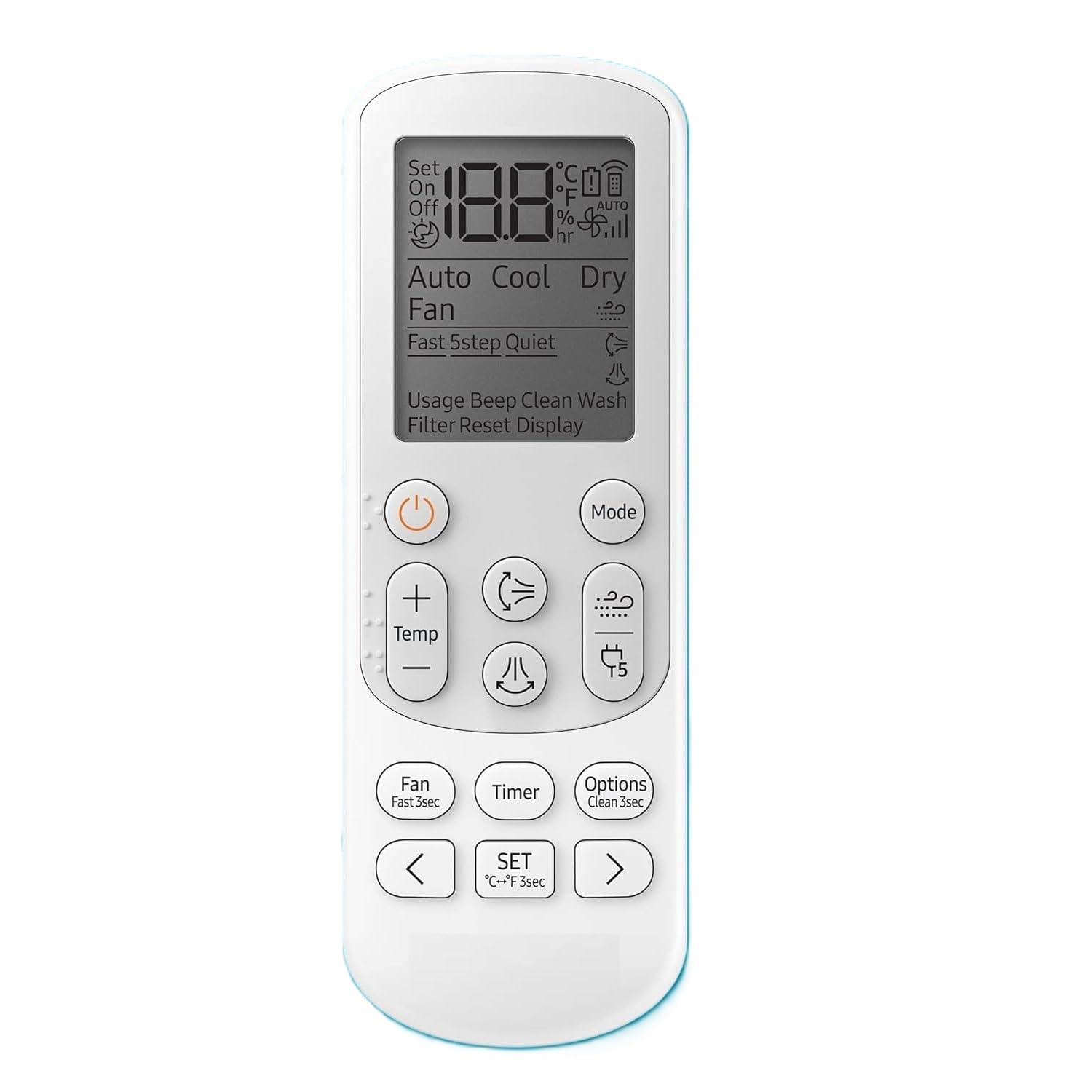 GMQ AC Remote Compatible for Samsung AC Remote Control 1.5 Ton 5 Star 5-in-1 Convertible Cooling Inverter Split AC Remote, White 5 Years Warranty (B0D8SSJZ19) Amazon Price History, Amazon Price Tracker