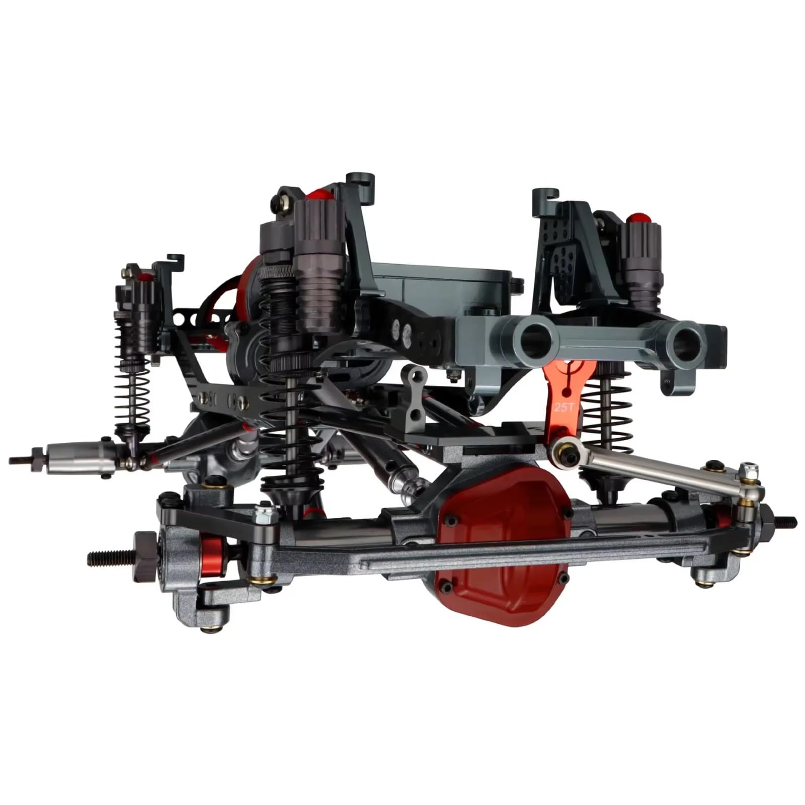 Compatible con Axial para SCX10 4WD D90 1/10 RC para Rock Crawler Car Upgrade Parts Accesorios Metal CNC Eje Delantero Trasero Piezas