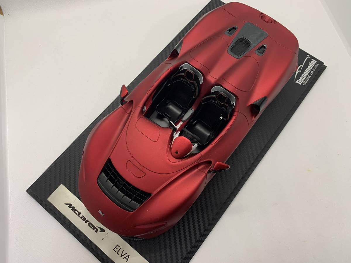 Amazon.co.jp: Tecnomodel 1/18 マクラーレン Mclaren ELVA レッド J06
