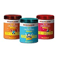 Vista 1 de PROMUNCH Bocadillo de Soja Asada Alto en Proteínas Saludable Sin gluten Paquete de 3, Sabor: Queso y Cebolla, Peri-Peri y Fideos Masala