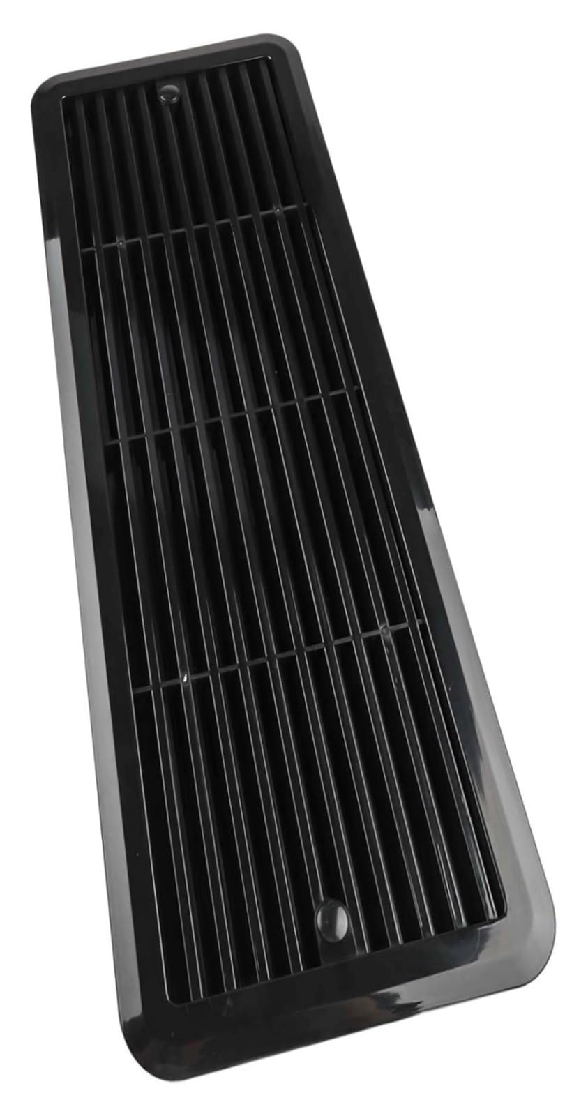 Copertura in ABS resistente alle intemperie per sfiato frigorifero 483 mm x 186 mm Griglia di montaggio per roulotte camper (Black)