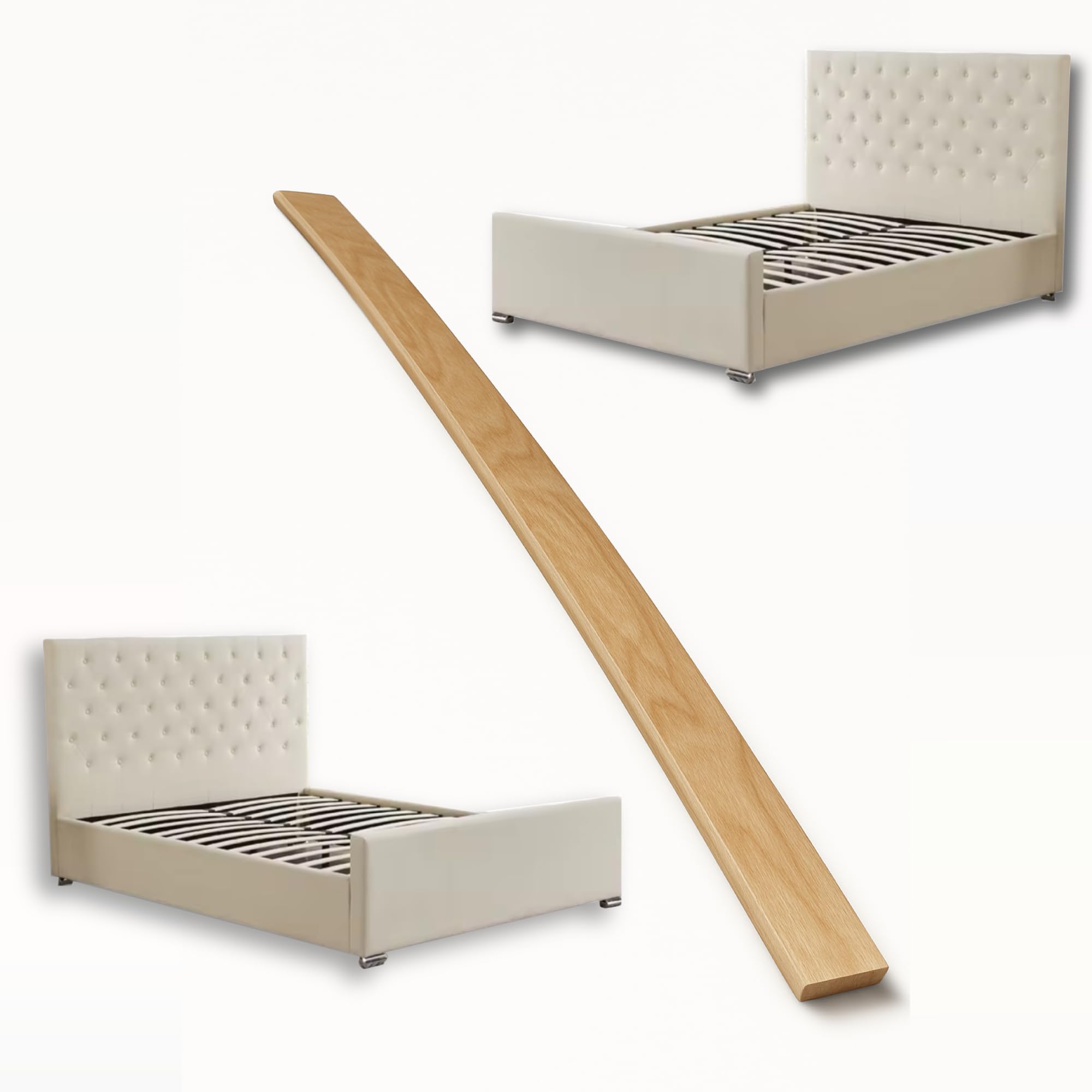yelfe Replacement Bed Slats 690mm Length 53mm Width and 10mm Depth Suitable for 4ft 6" inch double bed, please check your original slat's size before placing the order (28)