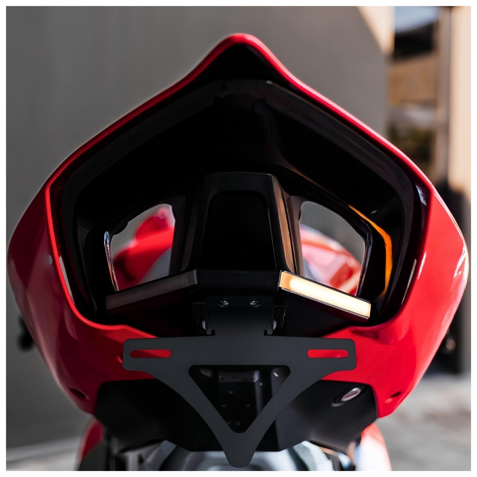 Soporte de matrícula Trasera de Motocicleta Piezas de para Moto para Panigale V4 V4S 2018-2024 Portamatrícula