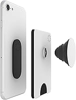 Vista 3 de PopSockets - Cartera de teléfono con agarre extensible para teléfono, tarjetero para teléfono - blanco y negro