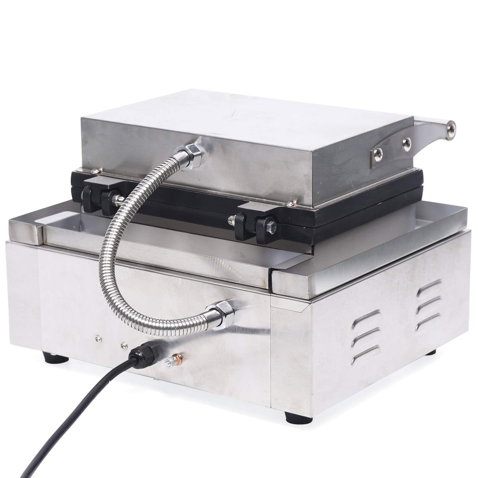 Donut Maker, 12 Grids Doughnut Baker Maker Donut Machine Piastra per waffle in acciaio inox commerciale, 220 V, 1550 W, per feste, caffetterie, negozi, argento