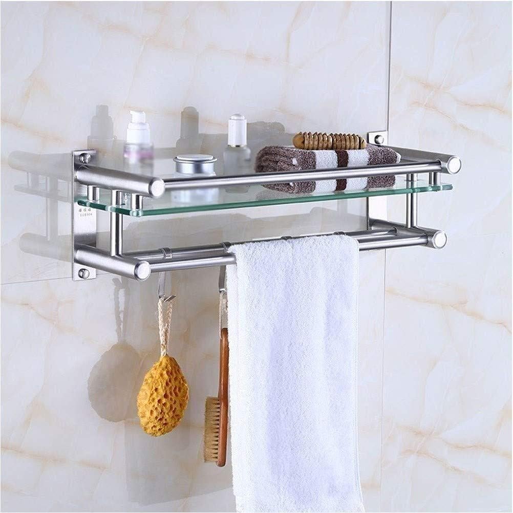 WSW Bathroom Stick On Shelf Stainless Steel,Wall Shower Caddy Bath