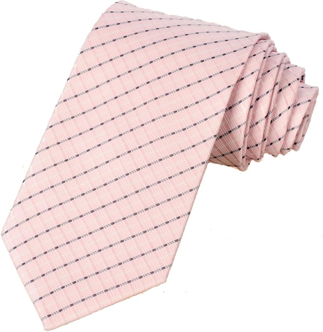 KissTies Mens Necktie Plaid Tartan Pattern Tie + Magnetic Foldable Box
