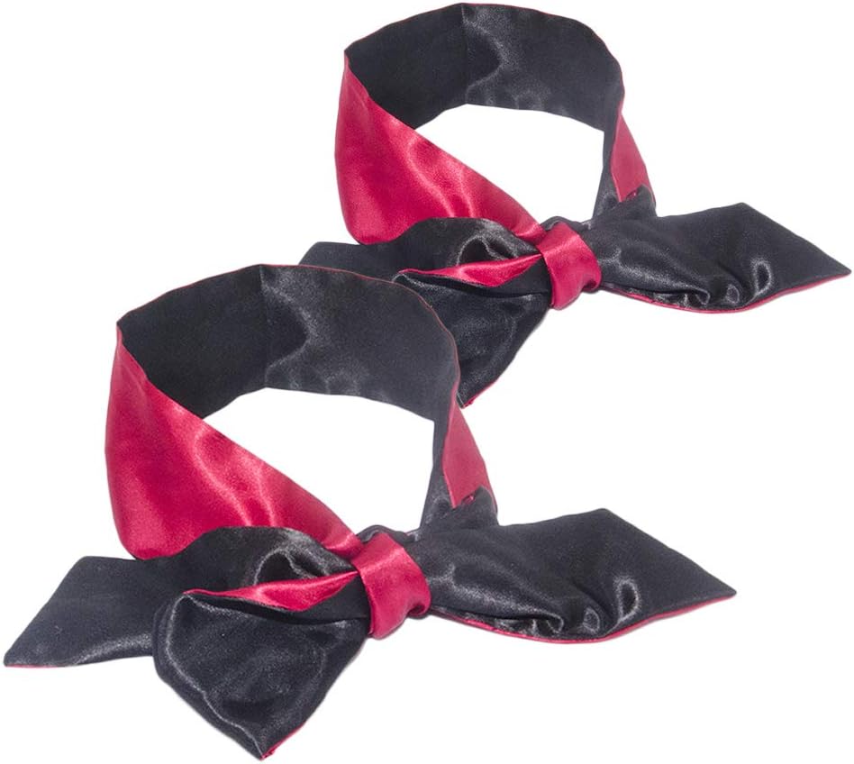 2 Pack Sleeping Mask Soft Blindfold Satin Eye Mask 150cm