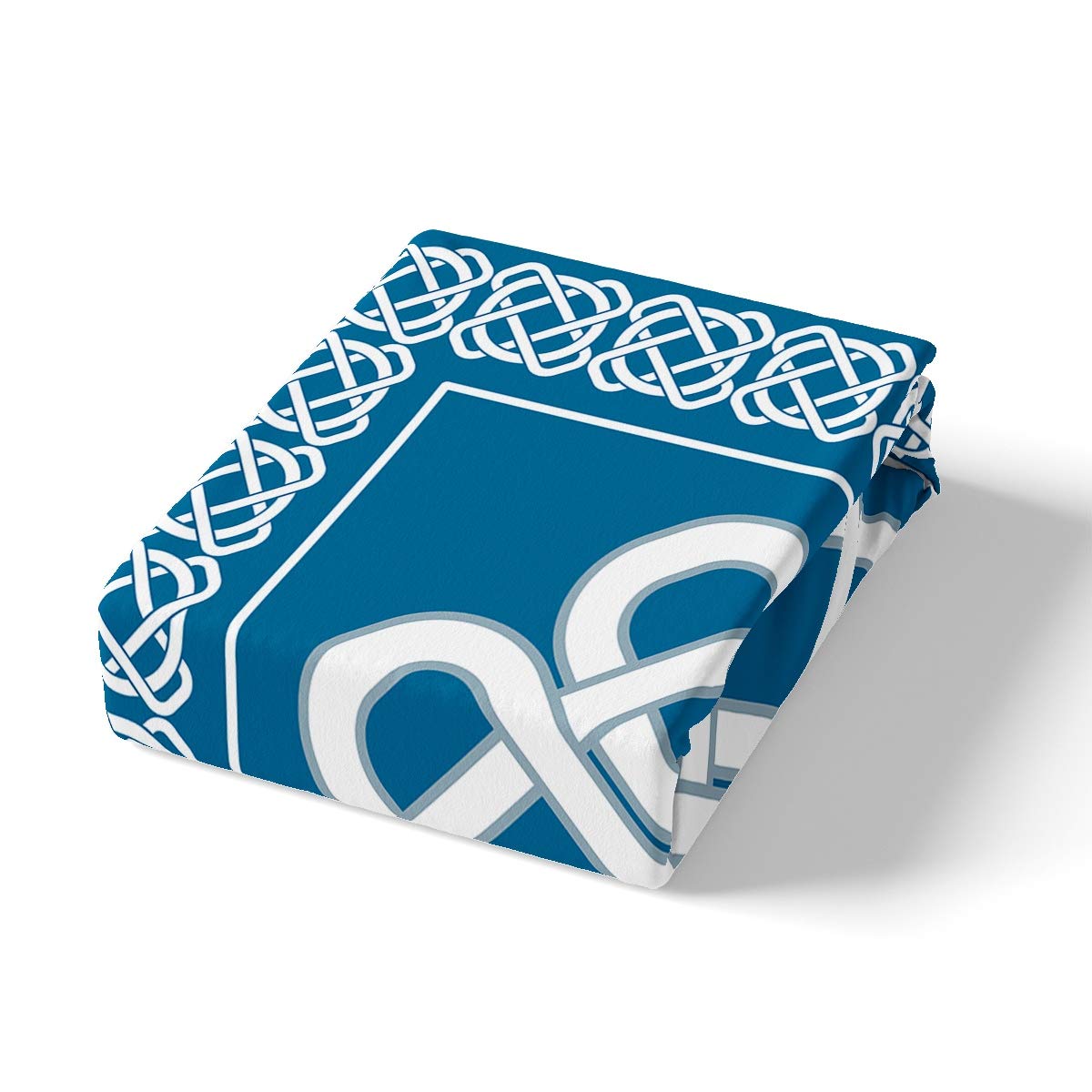 Juego de ropa de cama con estampado geométrico azul marino para habitación de niños, niñas y adolescentes, funda de edredón de microfibra suave decorativa (1 funda de edredón y 2 fundas de almohada),