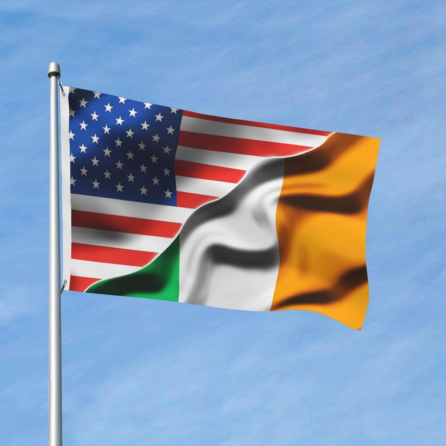3x5 Ft Outdoor Flag America Ireland Irish Flag Double Sided Printing For Yard Decor image 2