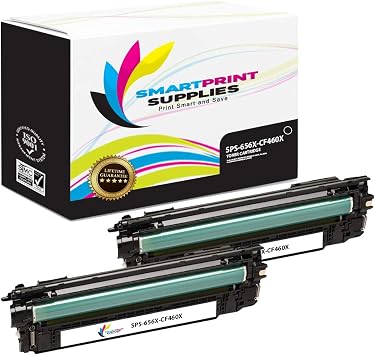 656X HP CF460X Black Compatible High Yield Toner Cartridge Replacement for Color LaserJet Enterprise M652 M653 Printers 27,000 Pages- 2 Pack