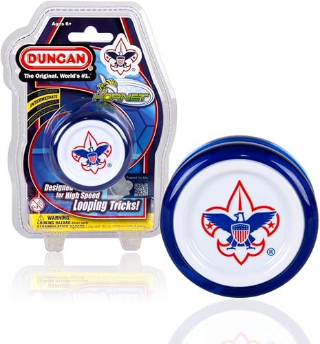 Miniatura 10 de Duncan Toys Hornet Pro Looping - Yoyó con cuerda, eje de rodamiento de bolas y cuerpo de plástico, verde con tapa blanca