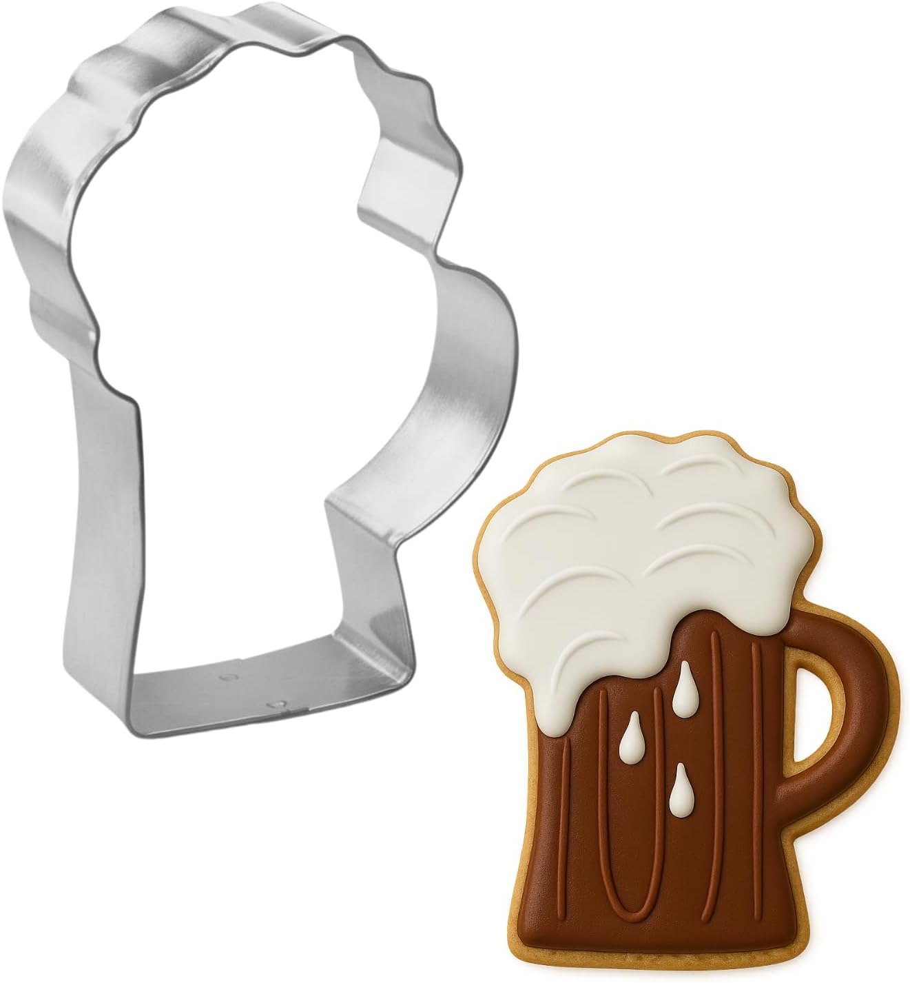 Oktoberfest Cookie Cutter 4 Pc Set HS0465 with Sugar Cookie Recipe Card. Foose Brand USA