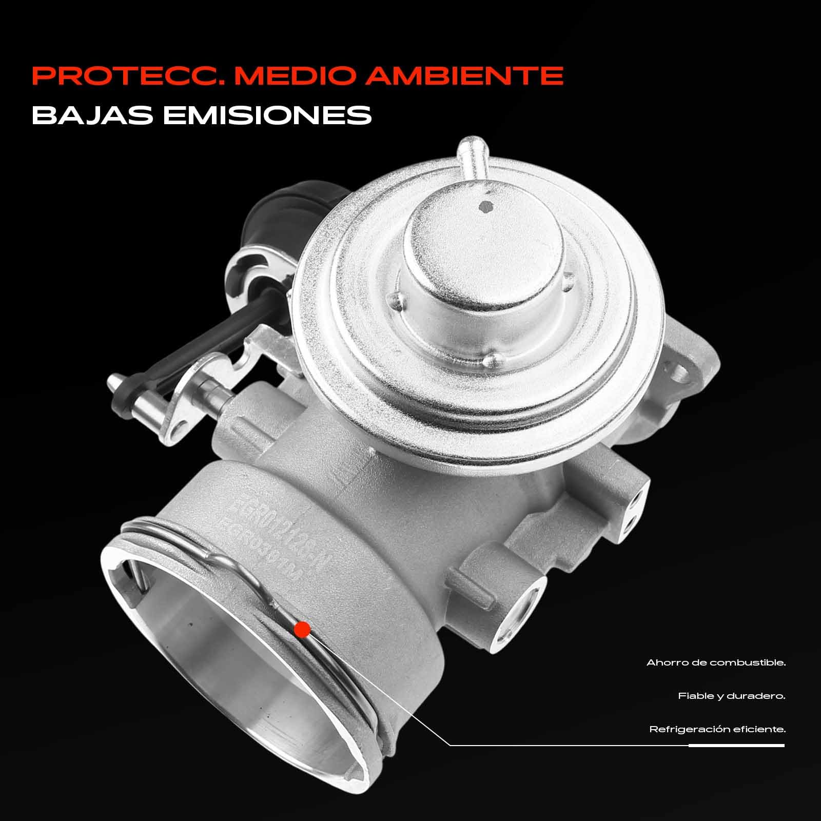 Frankberg Válvula EGR de recirculación de gases de escape 555086 | Compatible con: Golf IV Variante 1J5, B.o.r.a 1J2, A3 8L1, O.c.t.a.v.i.a I 1U2, Toledo II 1M2, Variante B.o.r.a 1J6