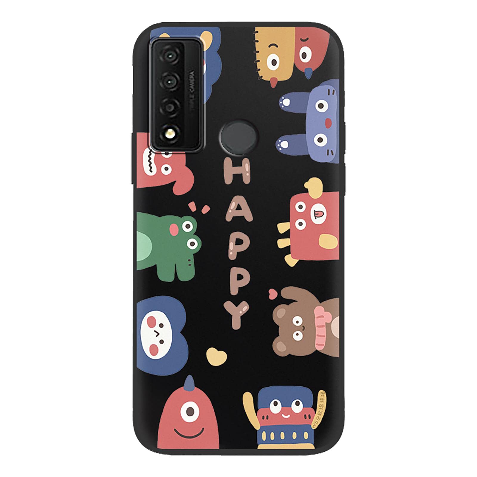 Custodia DQG In Silicone TPU Per TCL 20 R 5G - Cover Morbida Ultra Sottile Nero, Antiurto E Antigraffio