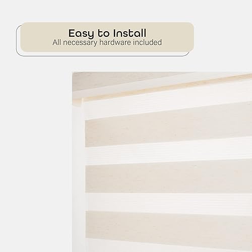 Miniatura 3 de Achim Home Furnishings persiana sin cuerda Celestial Sheer - Pantalla de doble capa, Poliéster, 36" x 72"