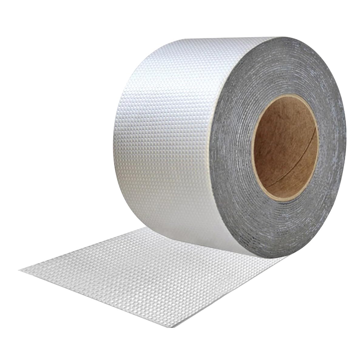 ECYC Ltd Butyl Waterproof Tape for Leaks, Aluminum Foil Repair Tape Heat Resistant Duct Tape Insulation Tape Sealant Tape for Roof Leak, Window Sill Gap,Pipe Rupture, Awning, Boat, 5.9 in x 16.4 ft