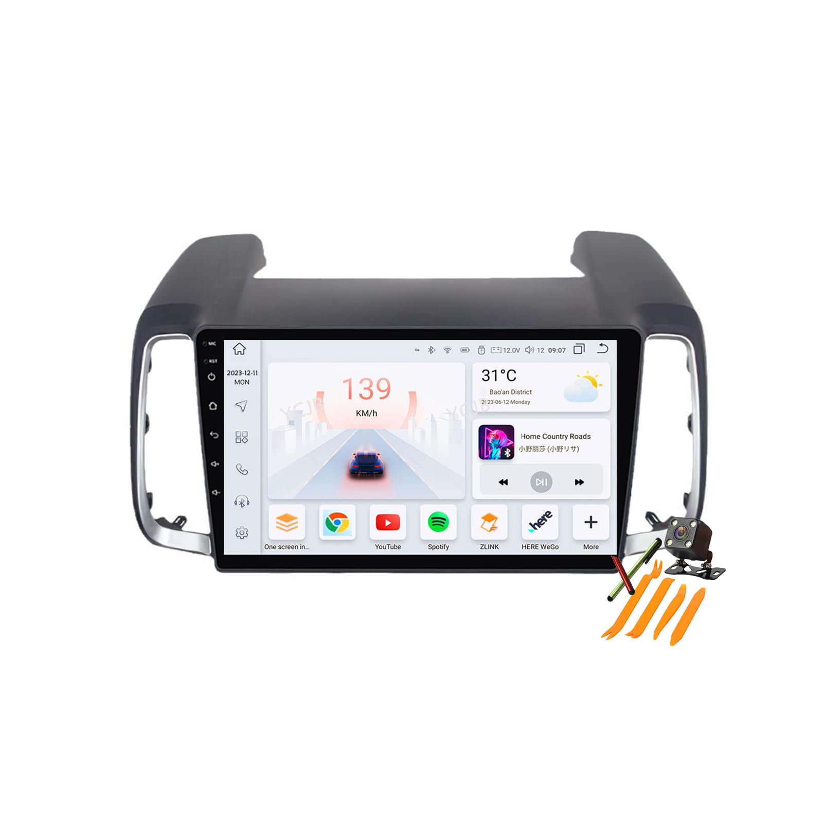 Estéreo de coche 9'' para Hyundai IX35: viajes conectados con navegación GPS 8