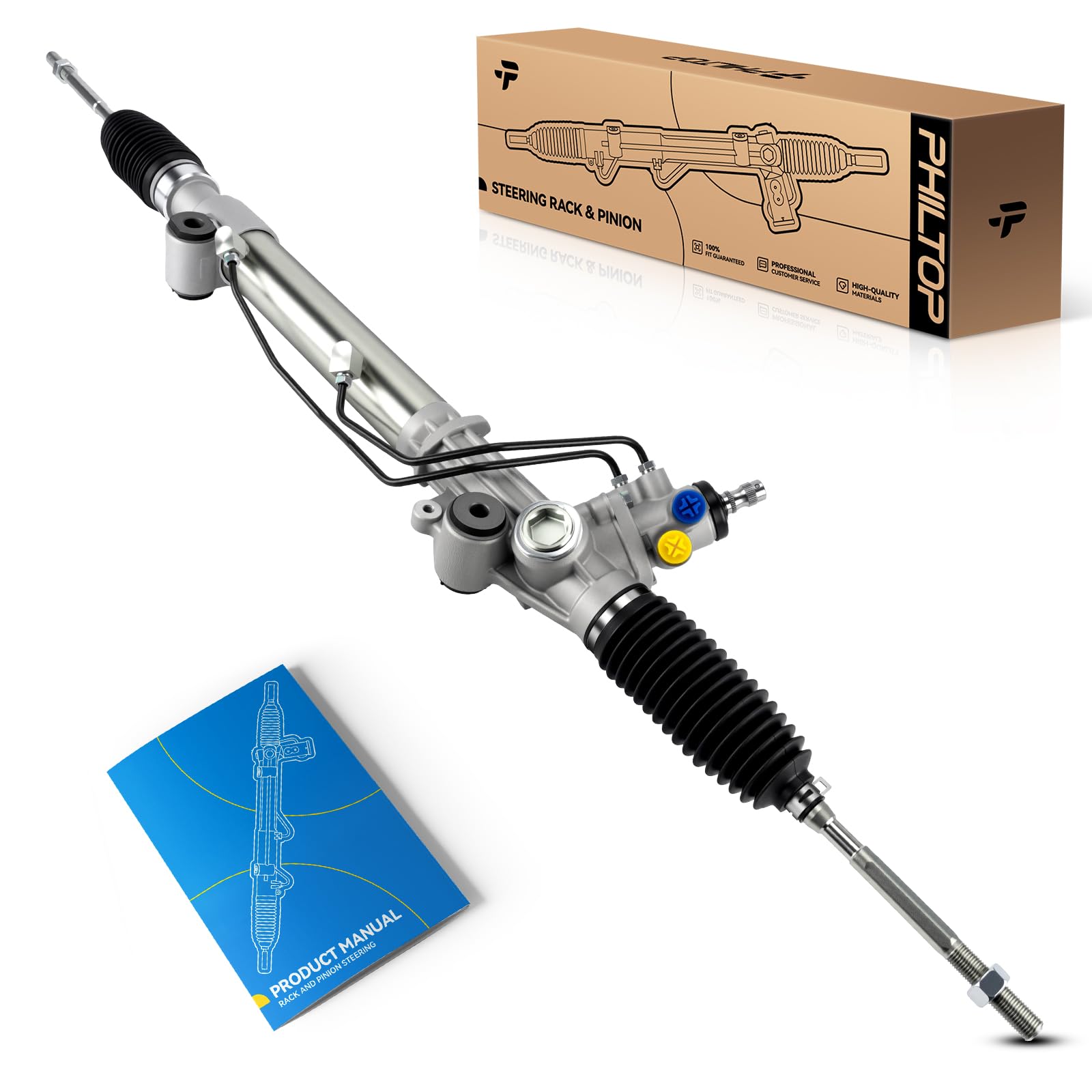 PHILTOP Hydraulic Power Rack and Pinion Assembly Replacement For Benz 2006-2011 ML350, 2007-2012 GL450, 2008-2012 GL550, 2007-2009 ML320, 2010-2012 GL350, 2006-2007 ML500, 264022