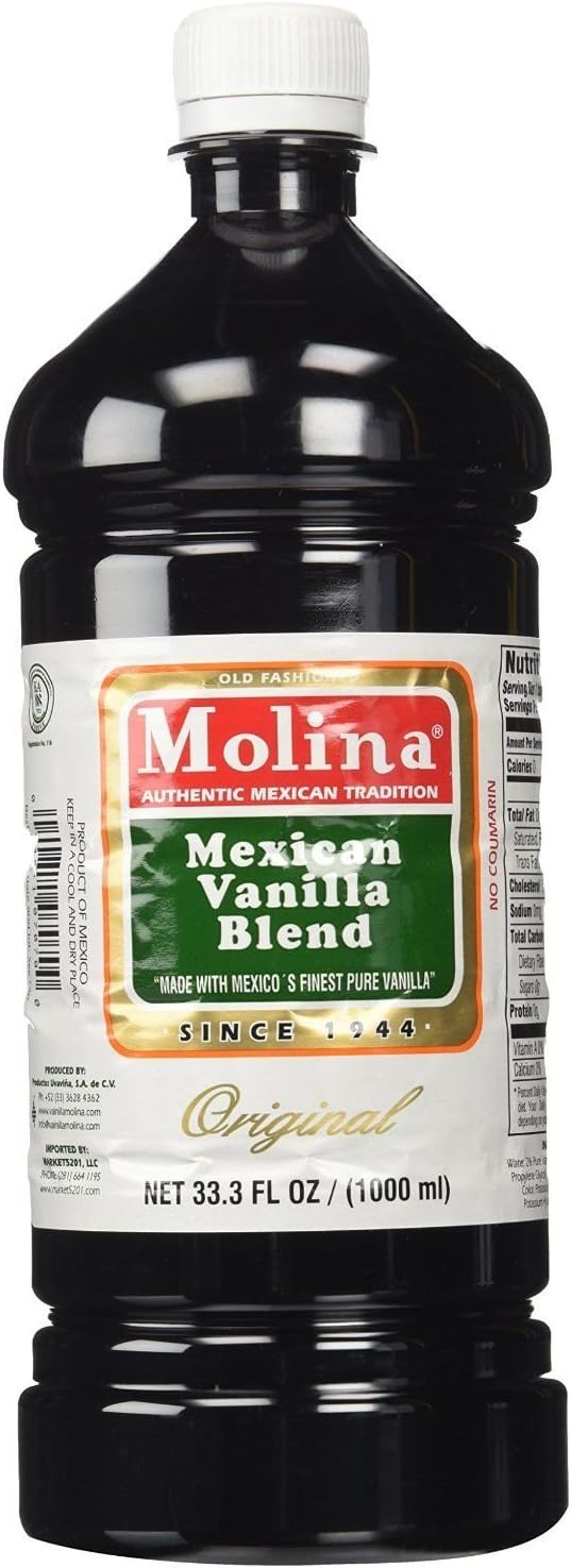 Mexican Vanilla Blend Molina Vainilla 33OZ Vanillin Extract Classic Original LG