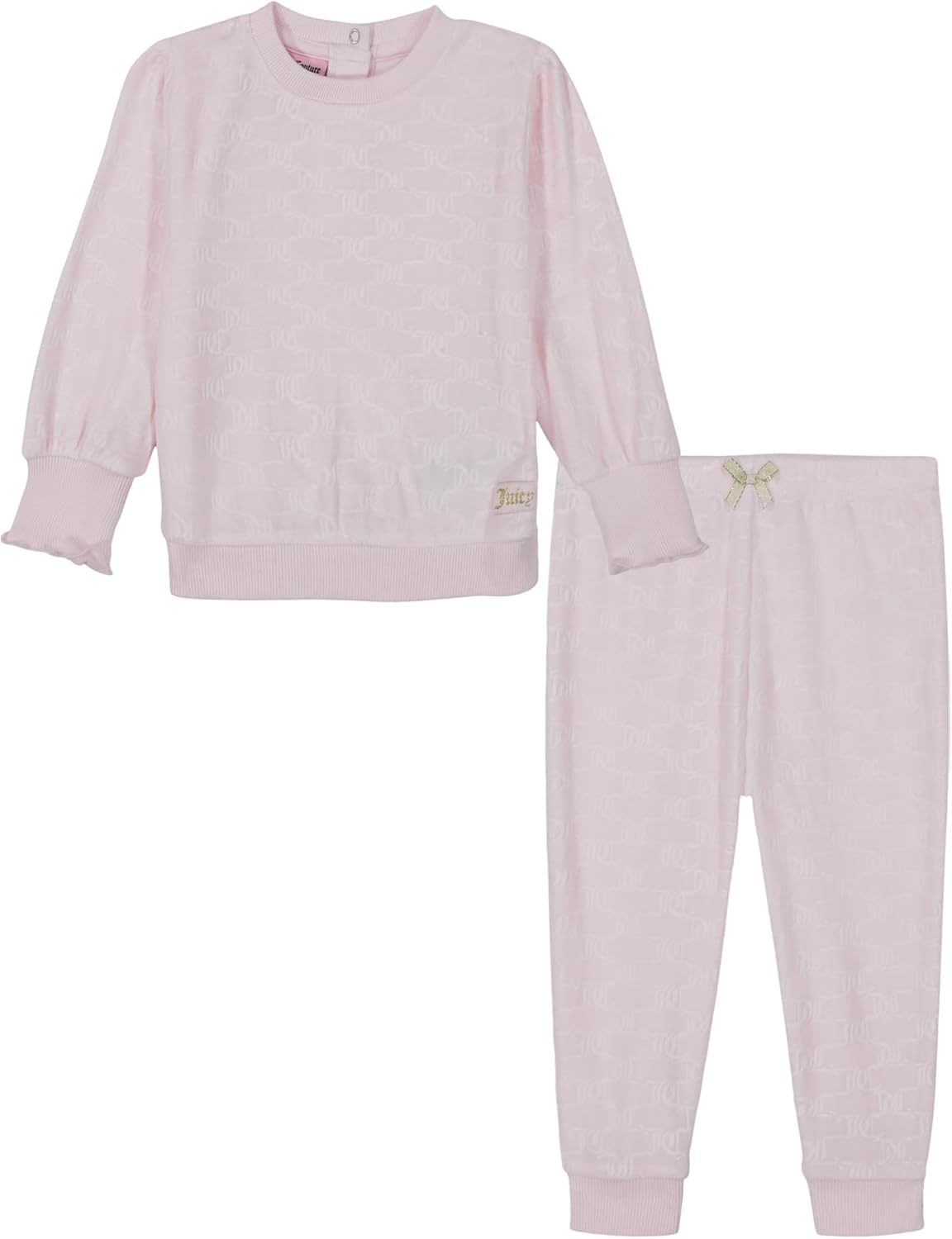 Juicy Couture baby-girls 2pc Velour Pant Set