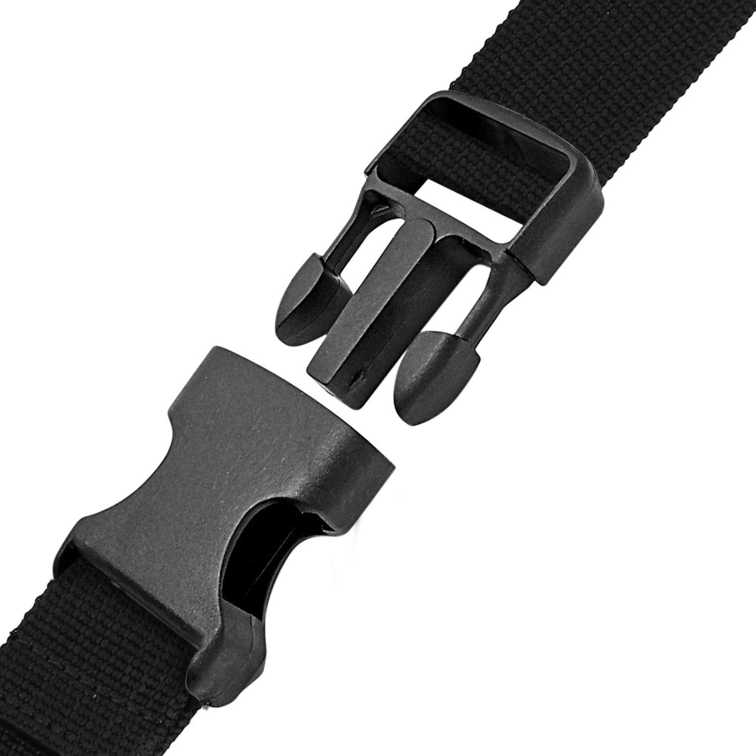 Litoexpe 50 Pieces 1 Inch Quick Side Release Plastic Buckle, Heavy Duty Parachute Replacement Buckle, Dual Adjustable No Sewing Clips Snaps for Backpack Strap Webbing Belt Dog Collars - Image 6