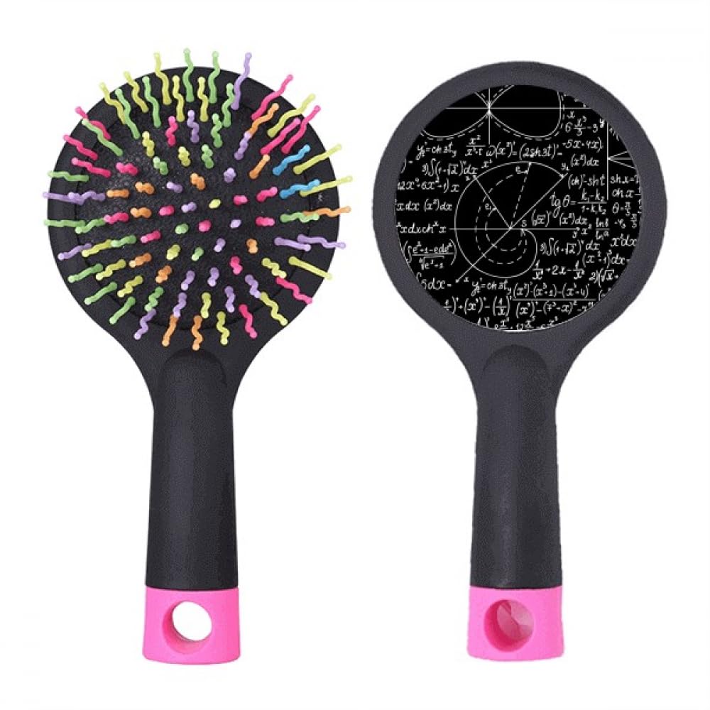 Brosse à cheveux démêlante rectangulaire à coussin à thème Formulas science calculus