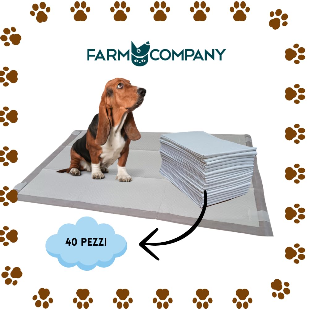 Farm Company Tappetini Igienici per Cani 60x90 Antiodore Antiscivolo