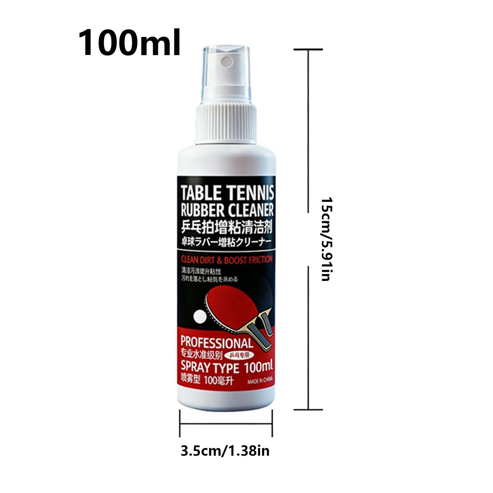 Spray Nettoyant pour Raquette De Et Tennis De Table | Spray Décrassant 100 ML,Retire Poussière et Saleté sur Caoutchouc - pour Entraînement, Gym, Sport, Compétition, Matchs, Femmes