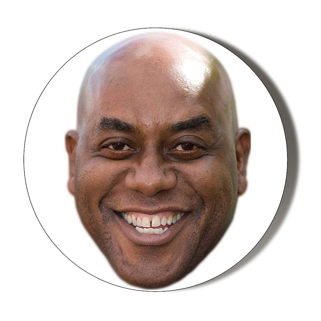 Gift Insanity Multi Ainsley Harriot Face Small 10 X 56Mm Vinyl Stickers Pack Of 10
