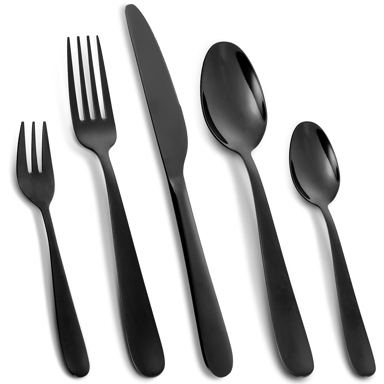 Garvee Besteck Set 12 Personen, 60 teilig Edelstahl Besteckset, Essbesteck Set mit Messer Gabel Löffel-perfekt für Küche & Restaurant