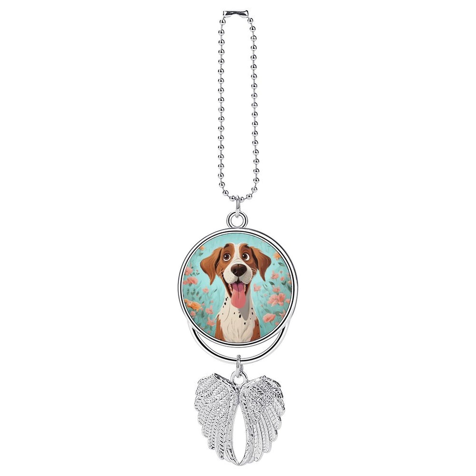 Breloque pour rétroviseur de voiture suspension anti-stress et décoration amusante chien