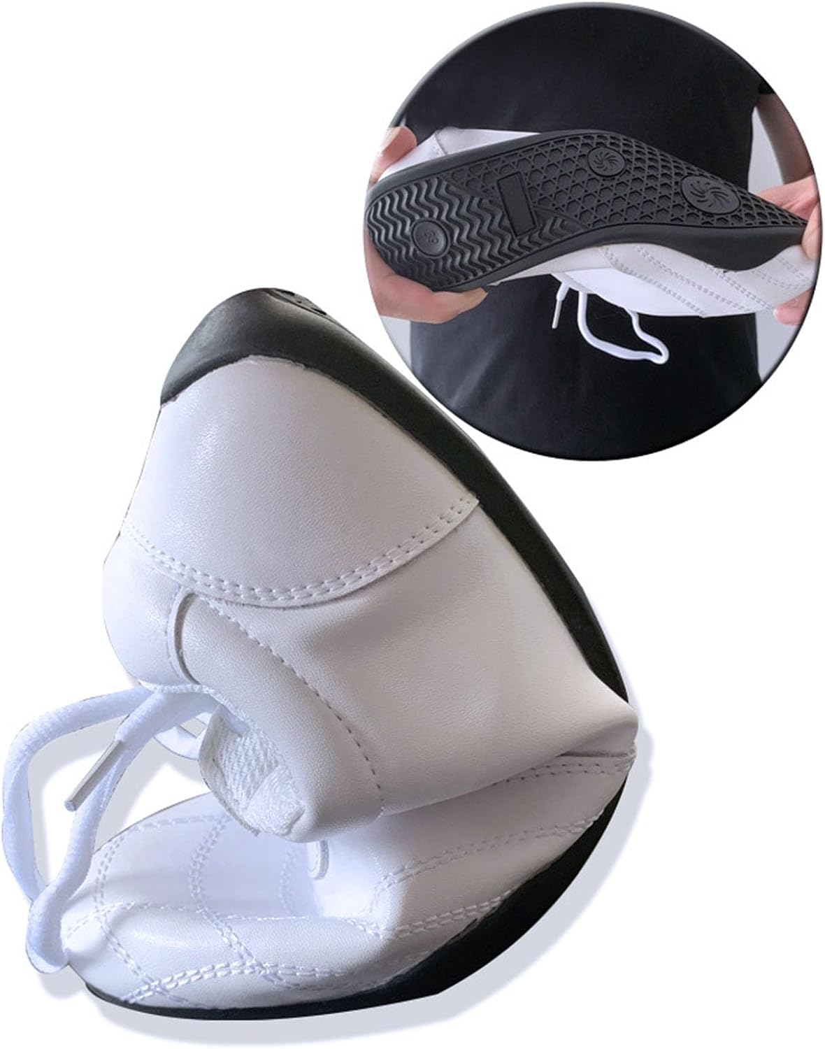 Men Tai Chi Shoes Women Martial Arts Shoes Lightweight Kung Fu Shoes Martial Arts Boxing Training Shoes(Size:37 EU,Color:White)